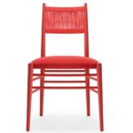 Cizeta punutud seljatoega polsterdatud istmega puidust söögitool Alpha 2525 SE