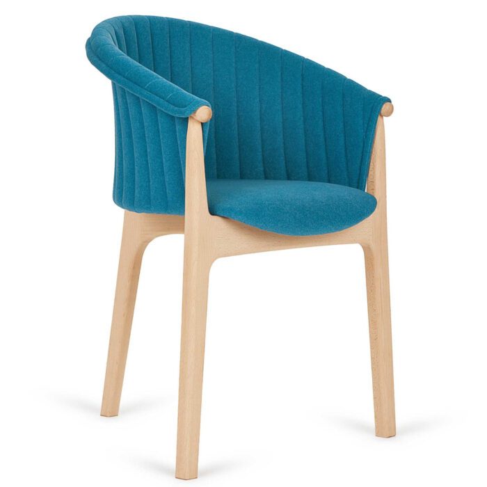 Polsterdatud ümara vormiga tool Evo
