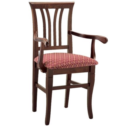 Käetugedega klassikaline puidust tool 542P