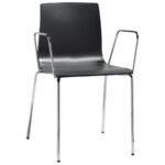 Plastikust istmega ja metalljalgadega ladustatav konverentsitool Alice