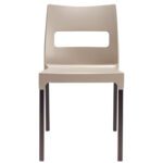 Puidust jalgadega plastiktool Natural Maxi Diva