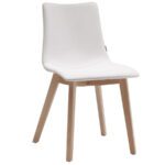 Puidust jalgadega kerge polsterdusega tool Natural ZEbra Pop