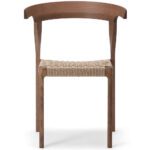 Saarepuust söögitool Torso punutud istmepõhjaga