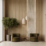 Kaks Oko tugitooli avaras interjööris, paigutatud väikese ümmarguse laua ümber.