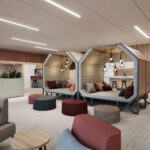 Base kott-tool erksas toonis, lisamas ruumile värvi ja tekstuuri.