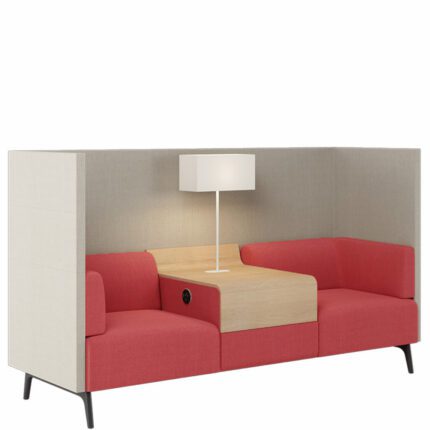 Tryst kõrge seljatoega 2-kohaline konsool