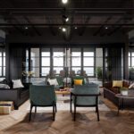 Modernne lounge-ruum Swoosh tugitoolidega, mis sobivad ideaalselt nii ootealadele kui ka esinduslikesse ärikeskkondadesse.