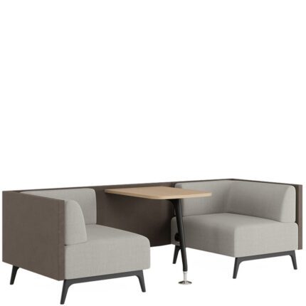 Tryst madala seljatoega avatud 2-kohaline boks