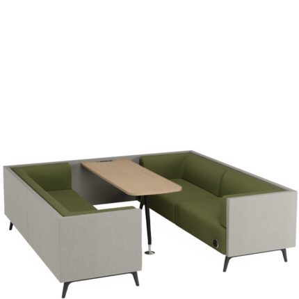 Tryst madala seljatoega 6-kohaline boks