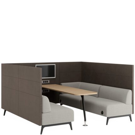 Tryst Kõrge seljatoega avatud 6-kohaline boks